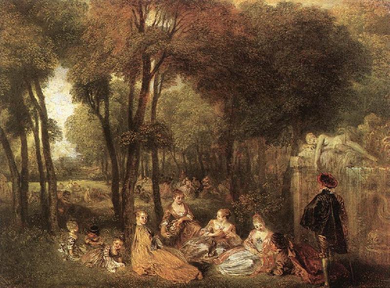 WATTEAU, Antoine Les Champs Elys es oil painting image